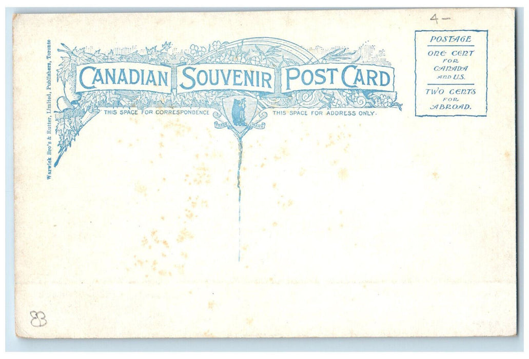 c1910 Canadian Militia in Camp Church Parade Canada Antique Unposted Postcard