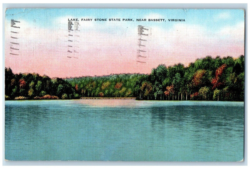 1947 Lake Fairy State Park Near Bassett Lynchburg Virginia VA Vintage Postcard