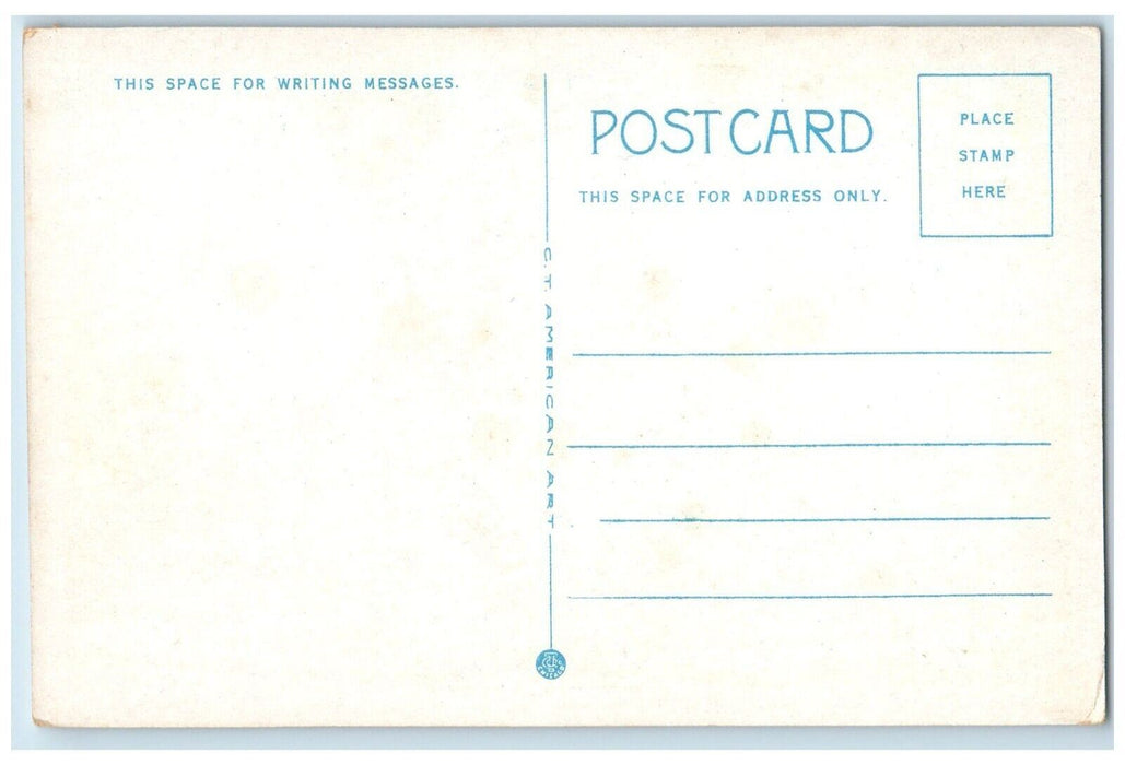 c1940 Sixth Street Lutheran Church Chapel Exterior Beardstown Illinois Postcard