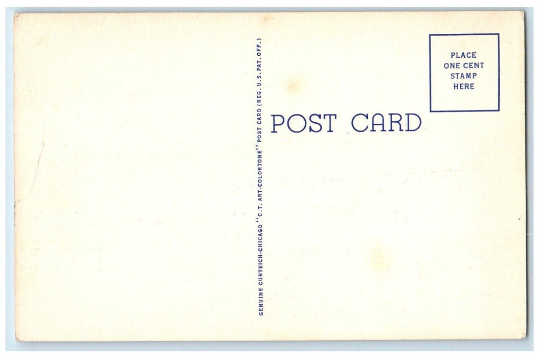 c1940 Church Saint Francis Xavier Exterior Building La Grange Illinois Postcard