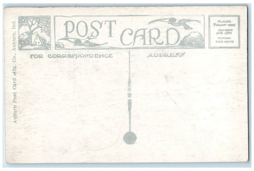 c1910 Union Avenue Christian Church Chapel Exterior Litchfield Illinois Postcard