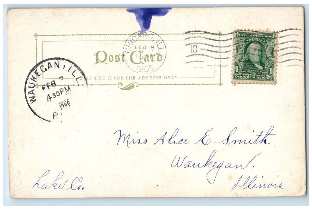 1906 Saint Mark's Episcopal Church Chapel Exterior Evanston Illinois IL Postcard