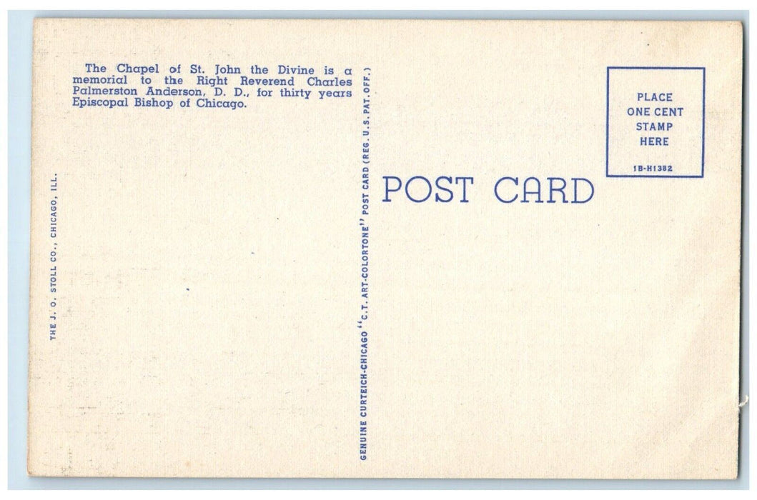 c1940 Seabury Western Theological Seminary Exterior Evanston Illinois Postcard