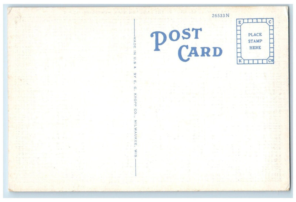 c1940 Chapel St. Mary Lake Seminary Church Exterior Mundelein Illinois Postcard