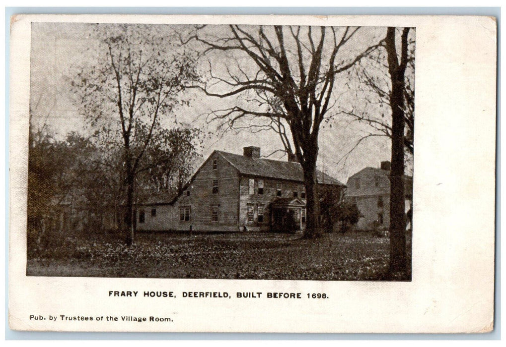 1909 Frary House Deerfield Bernardston Massachusetts MA Antique Postcard