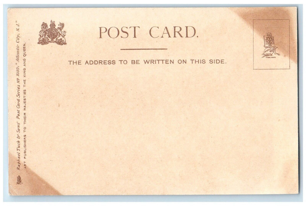 c1905 Easter Sunday On The Boardwalk Atlantic City New Jersey NJ Tuck's Postcard