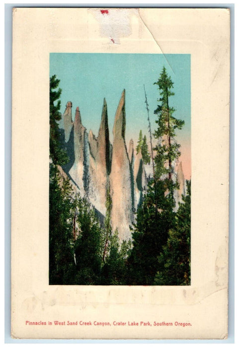 Pinnacles In West Sand Creek Crater Lake Park  Southern Oregon OR Postcard