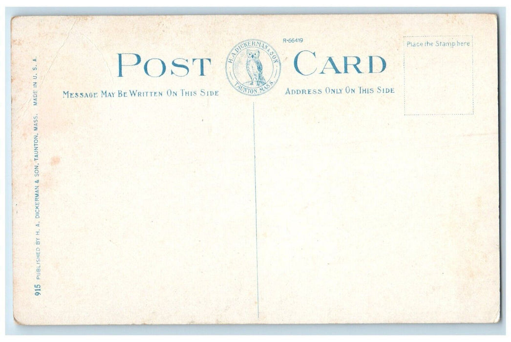 c1910's View Of Cape Cod Auto Map Massachusetts MA Unposted Antique Postcard