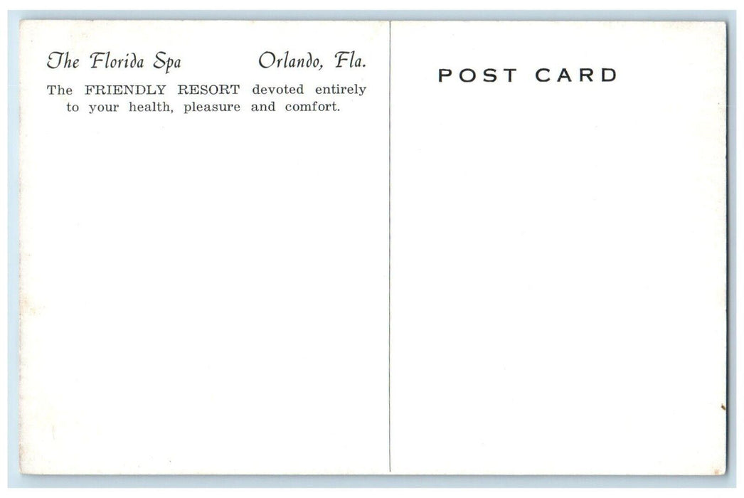 c1910's The Florida Spa Friendly Resort Dirt Rock Orlando FL Antique Postcard