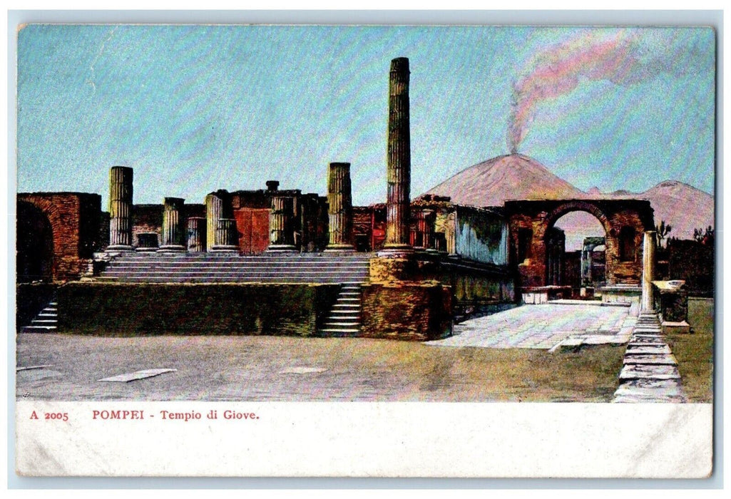 c1910's Pompie Tempio Di Giove Italy Unposted Antique Postcard