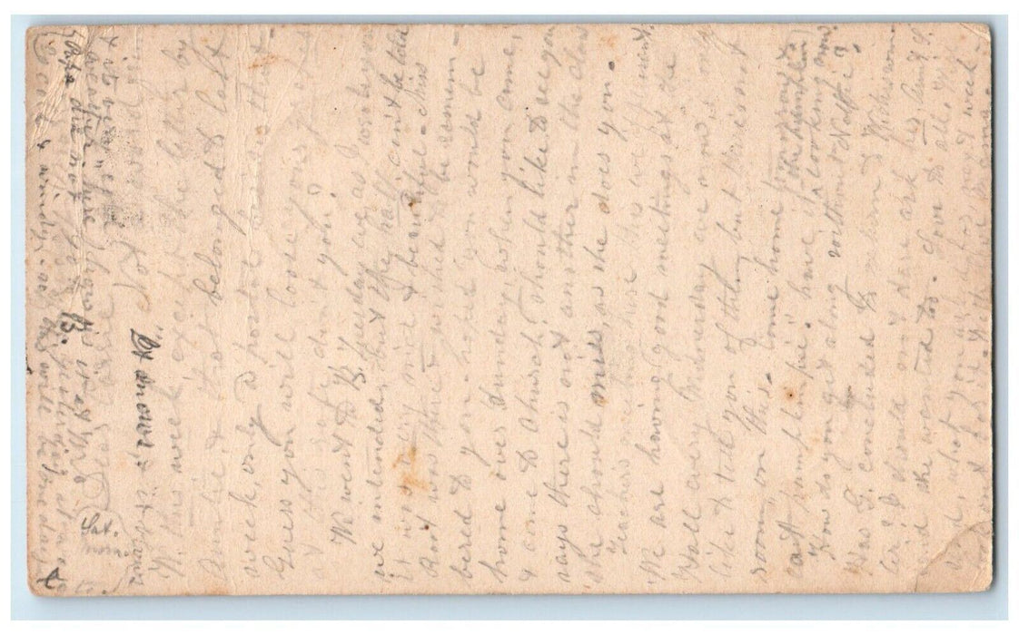 1883 Letter Bristol Winsted Connecticut CT Posted Antique Postcard