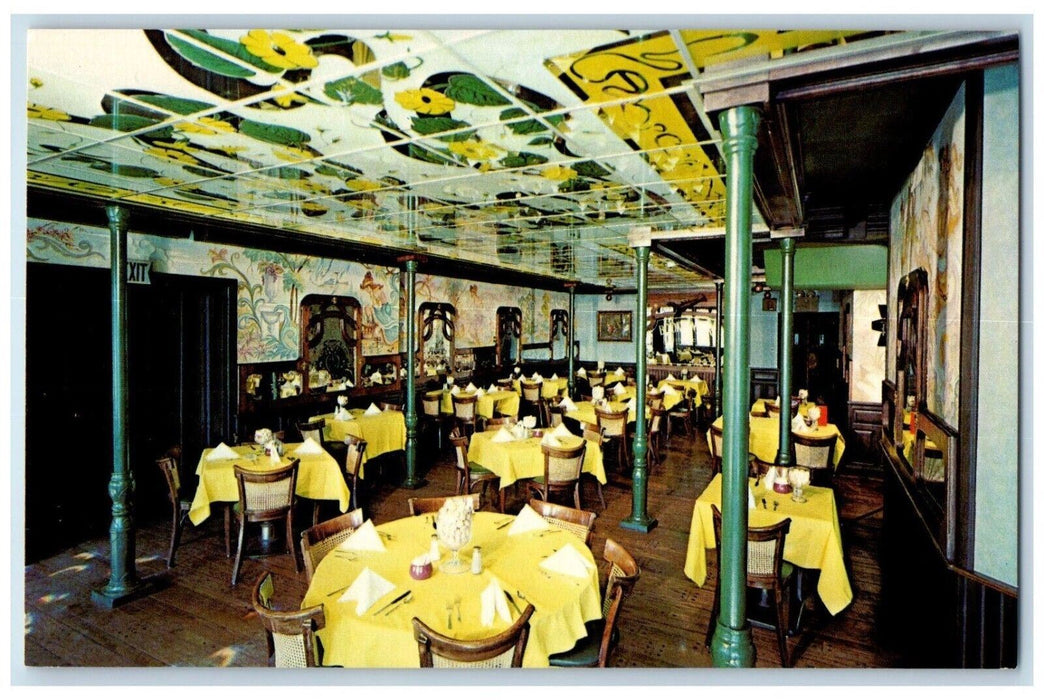 Old Original Bookbinder's Restaurant Dining Room Philadelphia PA Postcard