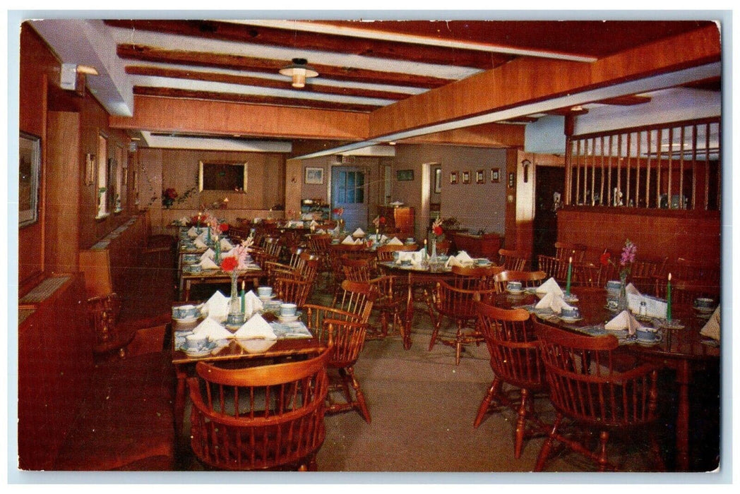 The Carriage Room Restaurant Dining Room Springs Pennsylvania PA Postcard