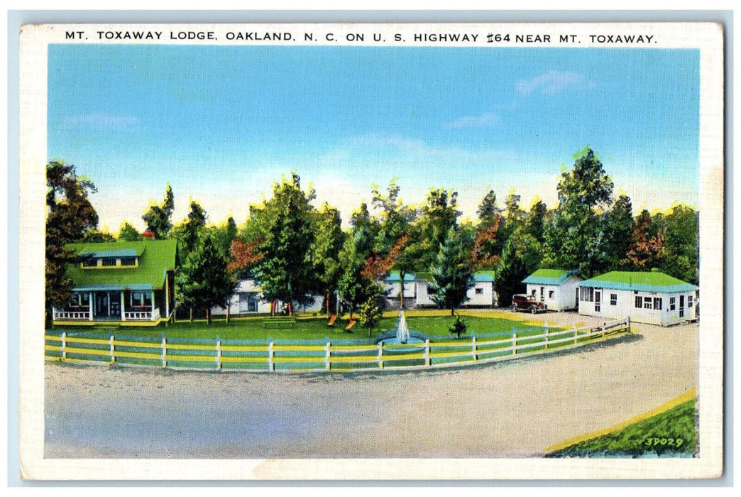 c1920's Mt. Toxaway Lodge Oakland North Carolina NC Highway 64 Postcard