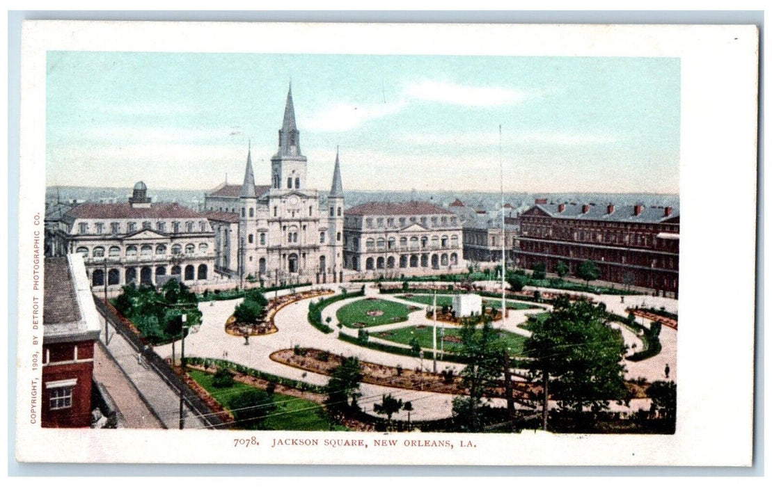 c1905 View Of Jackson Square New Orleans Louisiana LA Unposted Antique Postcard