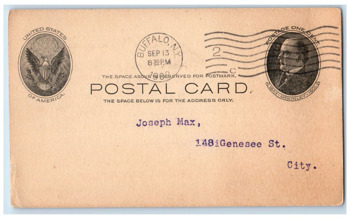 1902 Merchant's Special Delivery Company Letter Buffalo New York NY Postcard