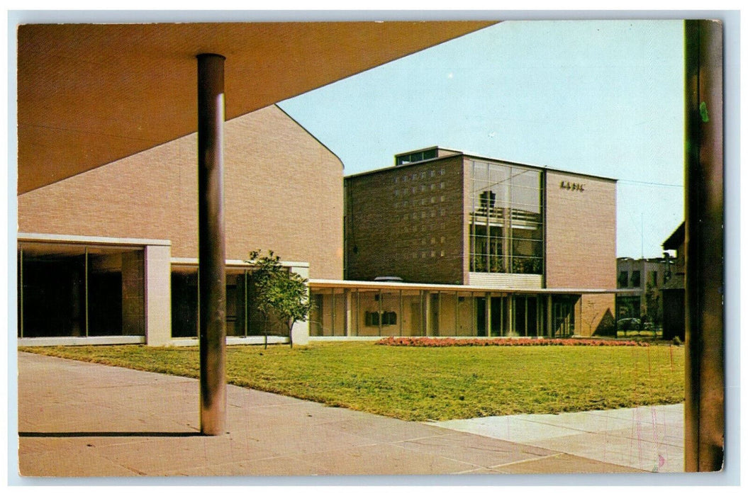 c1960's Music Building Wayne State University Detroit 2 Michigan MI Postcard