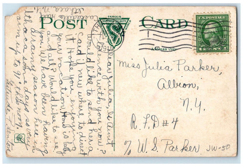 1915 College of Agriculture Cornell University Ithaca New York NY Postcard
