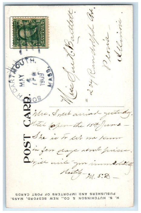 1909 Salt Works On The Road To Nonquit South Dartmouth Massachusetts MA Postcard