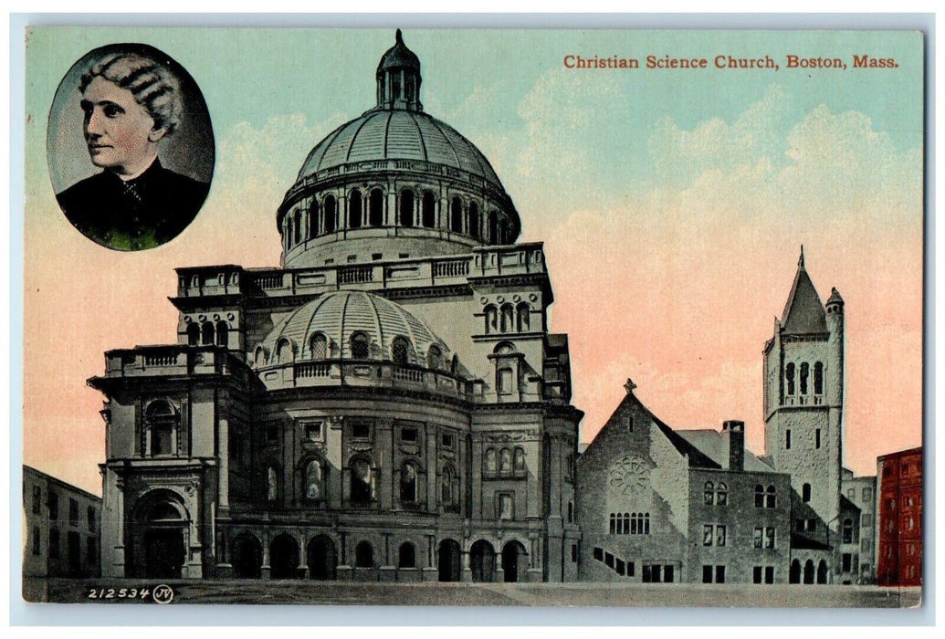 c1910's Christians Science Church Boston Massachusetts MA Antique Postcard