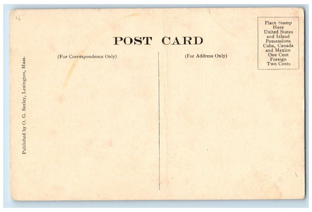 c1910's Home Of Ralph Waldo Emerson Concord Massachusetts MA Antique Postcard