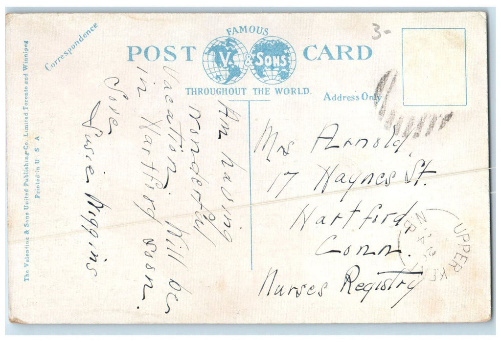 c1920's Canadian National Railway Station Hotel McAdam Junction NB Postcard