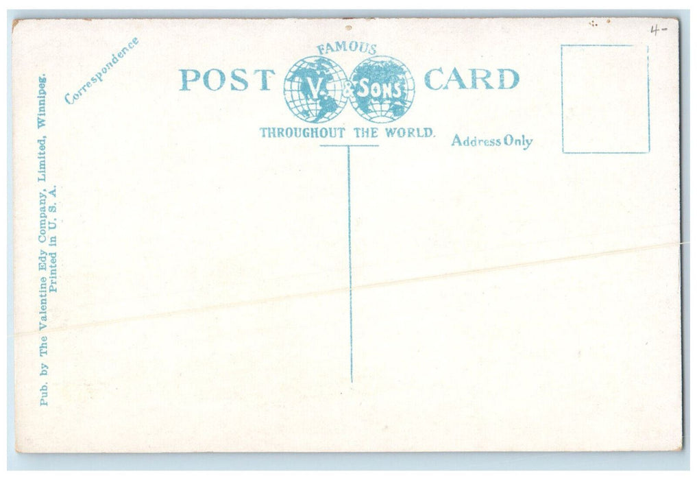 c1920's Canadian Pacific Railway Station Winnipeg Manitoba Canada Postcard