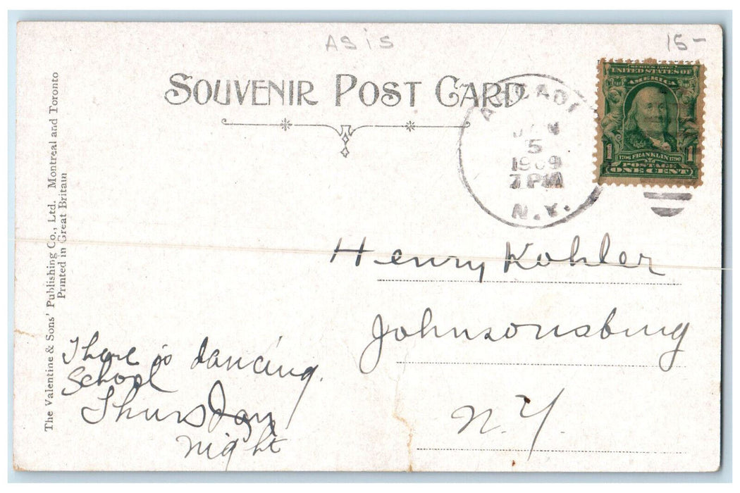 1909 Grand Trunk Railway Station Brantford Ontario Canada Antique Postcard