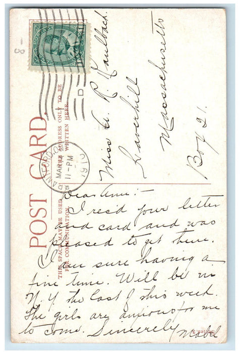 1910 Grand Trunk Railway Station Hamilton Ontario Canada Antique Postcard