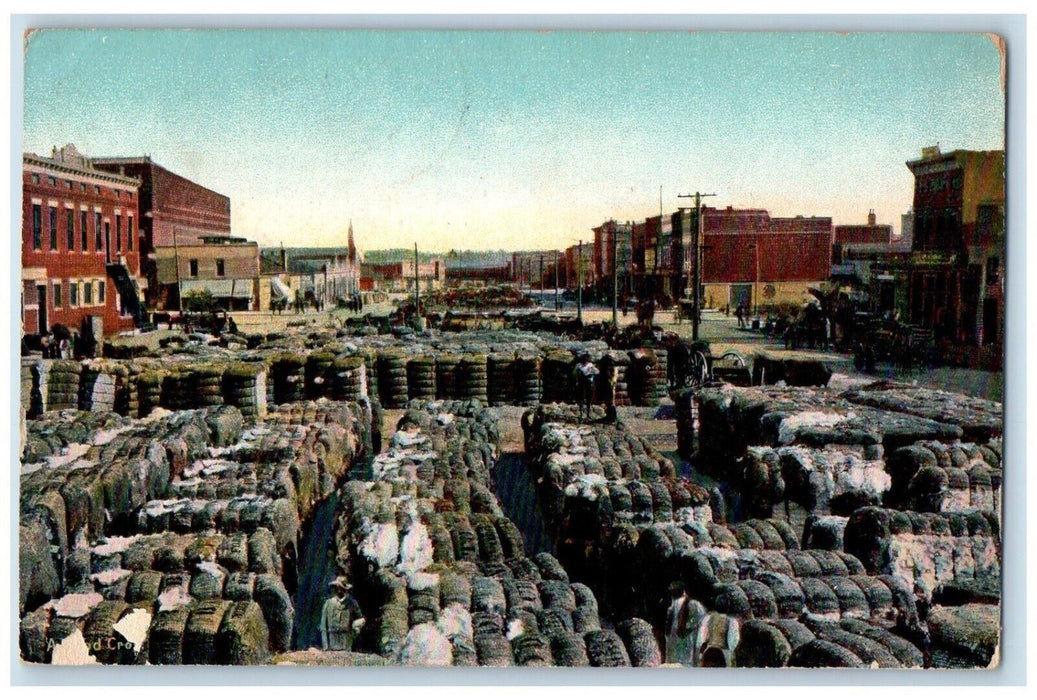 c1910's Cotton Market Shipyard New Orleans LA From Southern Soil Tuck's Postcard