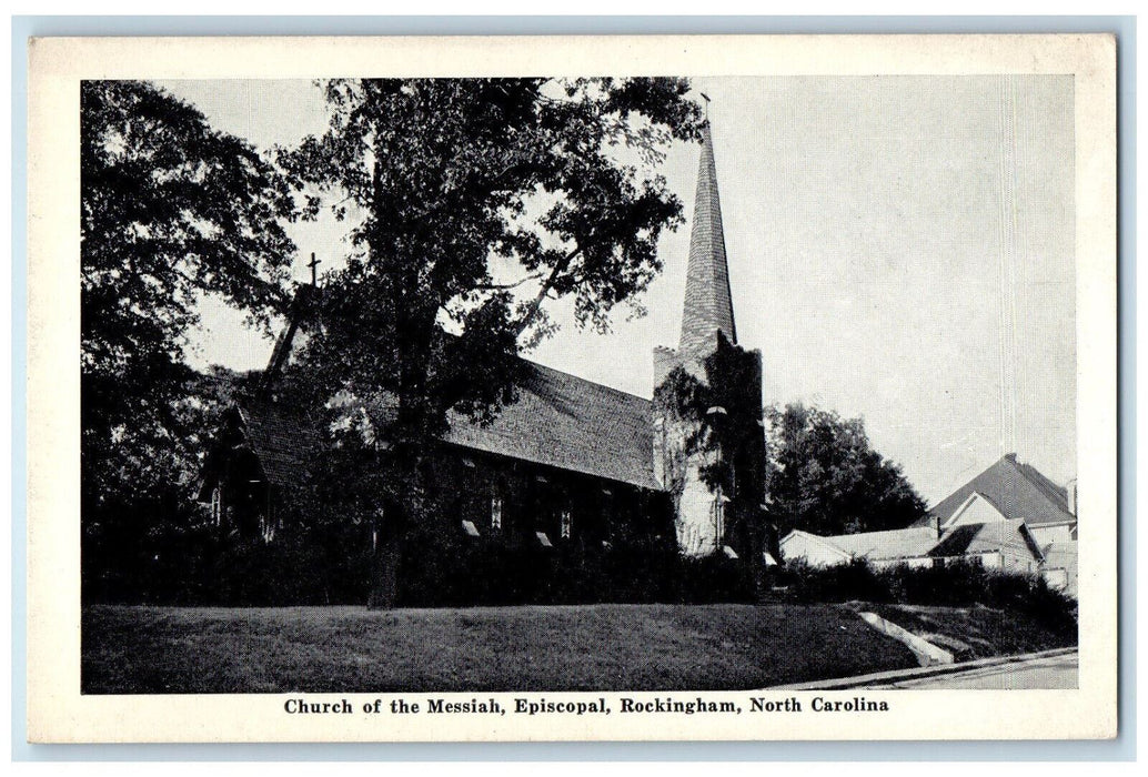 c1940's Church of the Messiah Episcopal Rockingham North Carolina NC Postcard