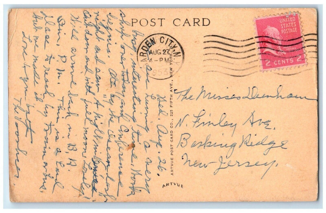 1953 Administration Building Adelphi College Garden City New York NY Postcard