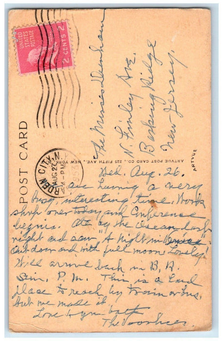 1953 Administration Building Adelphi College Garden City New York NY Postcard
