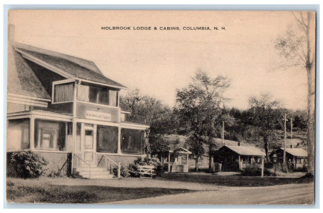 c1910 Holbrook Lodge & Cabins Columbia New Hampshire NH Unposted Postcard