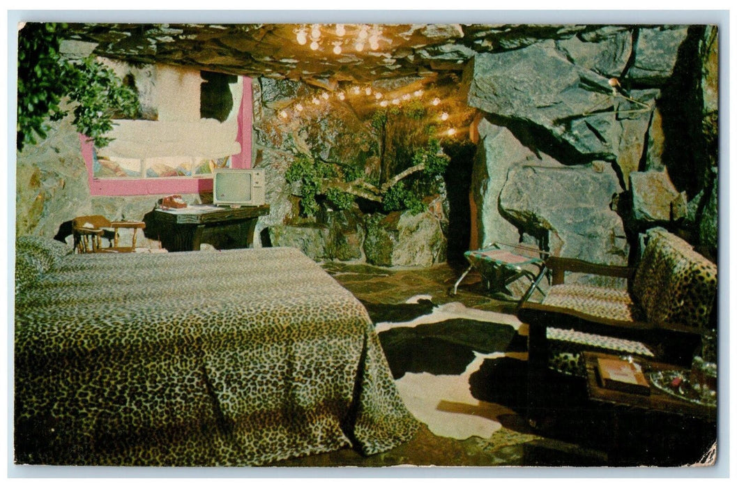 1975 Madonna Inn Rock Room Restaurant San Luis Obispo California CA Postcard