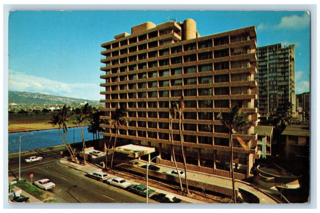1973 Sandcastle Building Hotel Waikiki Honolulu Hawaii Posted Vintage Postcard