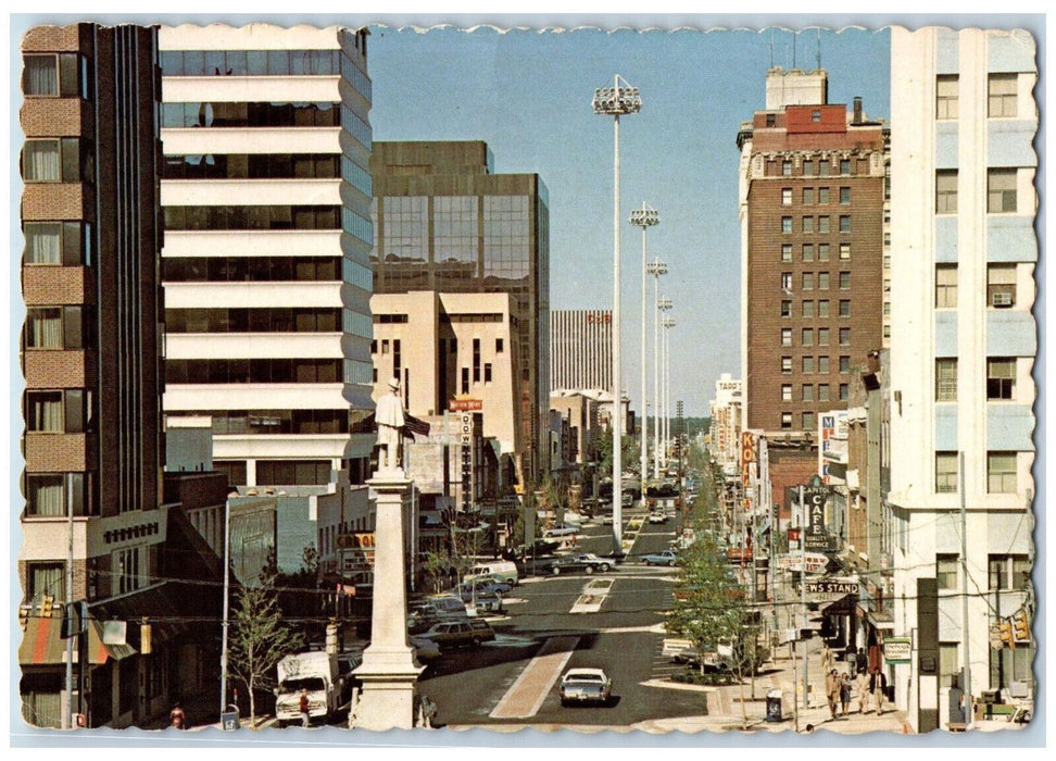 c1970's Main Street Columbia South Carolina SC Unposted Vintage Postcard