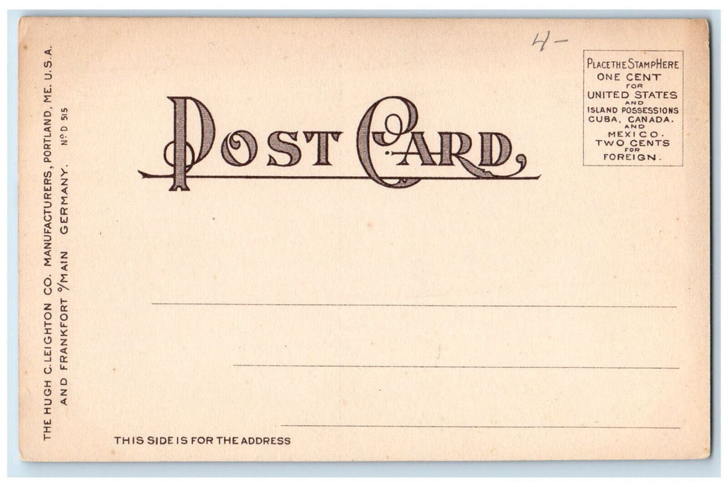 c1950's Steamboat Scene, Lake Sunapee from Burkehaven New Hampshire NH Postcard