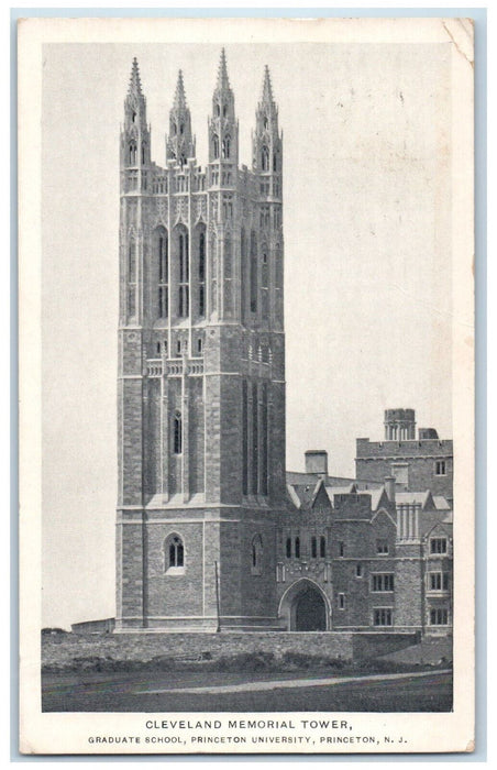 1915 Cleveland Memorial Tower Graduate School Princeton University NJ Postcard