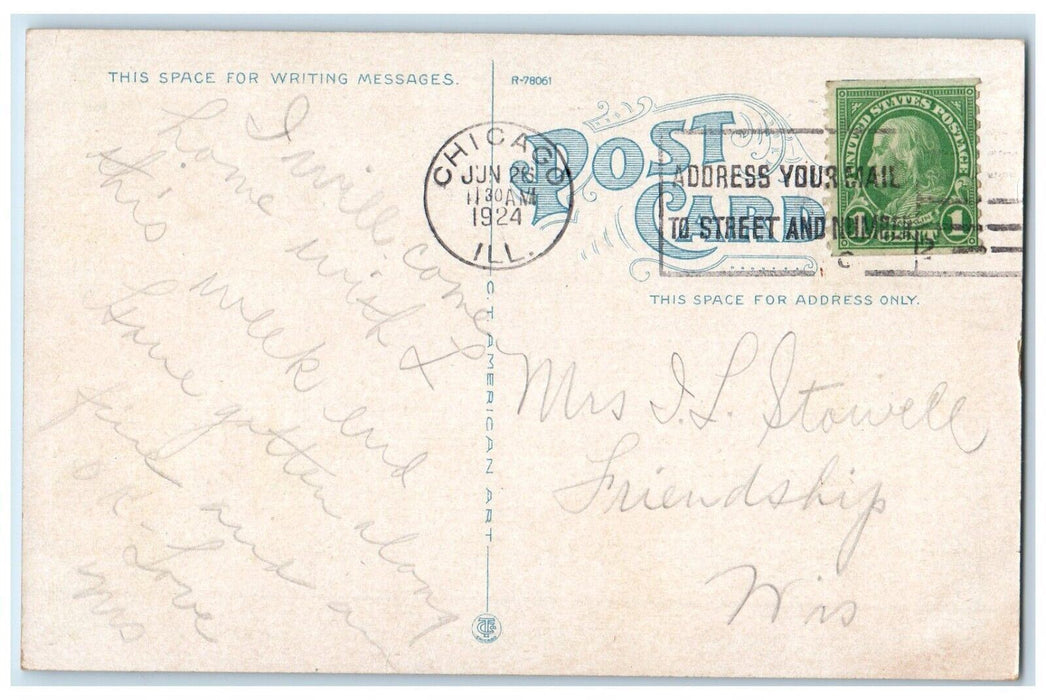 1924 Bevis Rock Salt Company Lyons Kansas KS Posted Vintage Postcard