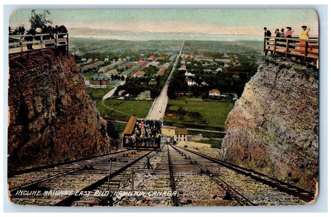 1906 Incline Railway East End Hamilton Ontario Canada Antique Posted Postcard