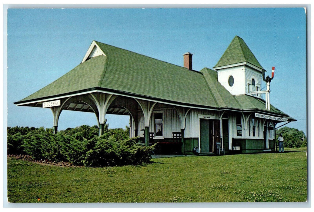 c1960's Fort Erie Historical Railroad Museum Fort Erie Ontario Canada Postcard