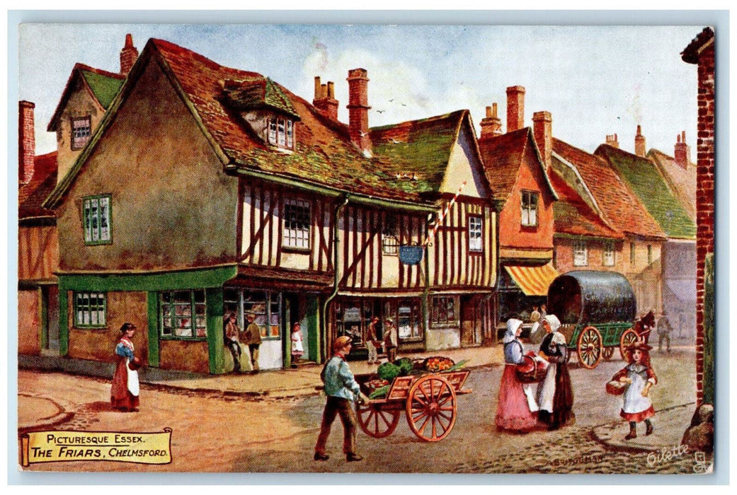 c1910 The Friars Chelmsford England Picturesque Essex Oilette Tuck Art Postcard