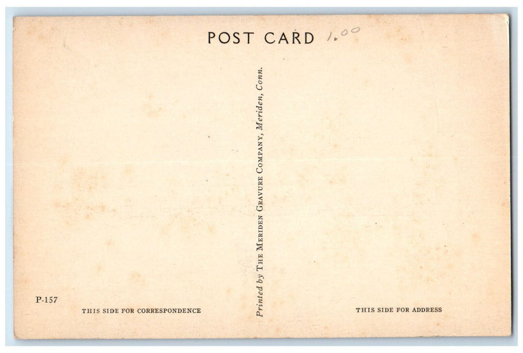 Academy High School Building At Stadium Erie Pennsylvania PA Vintage Postcard