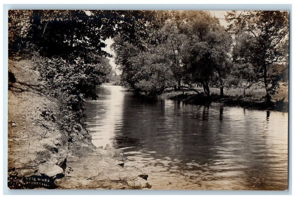 c1910's Rock River View Oregon Illinois IL RPPC Photo Unposted Postcard
