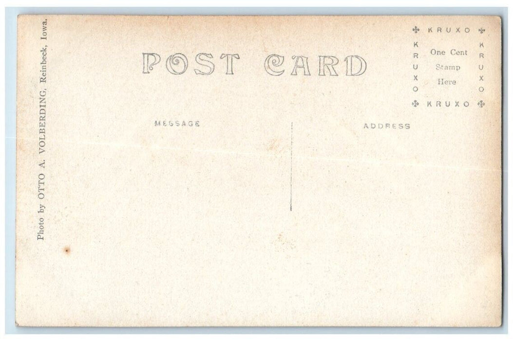 c1910 County Court House View Grundy Center Iowa IA RPPC Photo Postcard