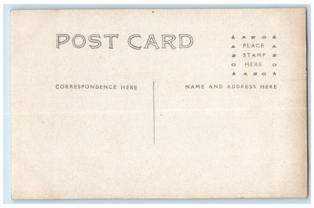 c1910's River Street Lights Night Aurora Illinois IL RPPC Photo Postcard
