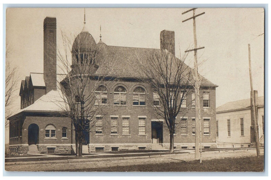 c1910's High School Building Campus Montrose Pennsylvania PA RPPC Photo Postcard