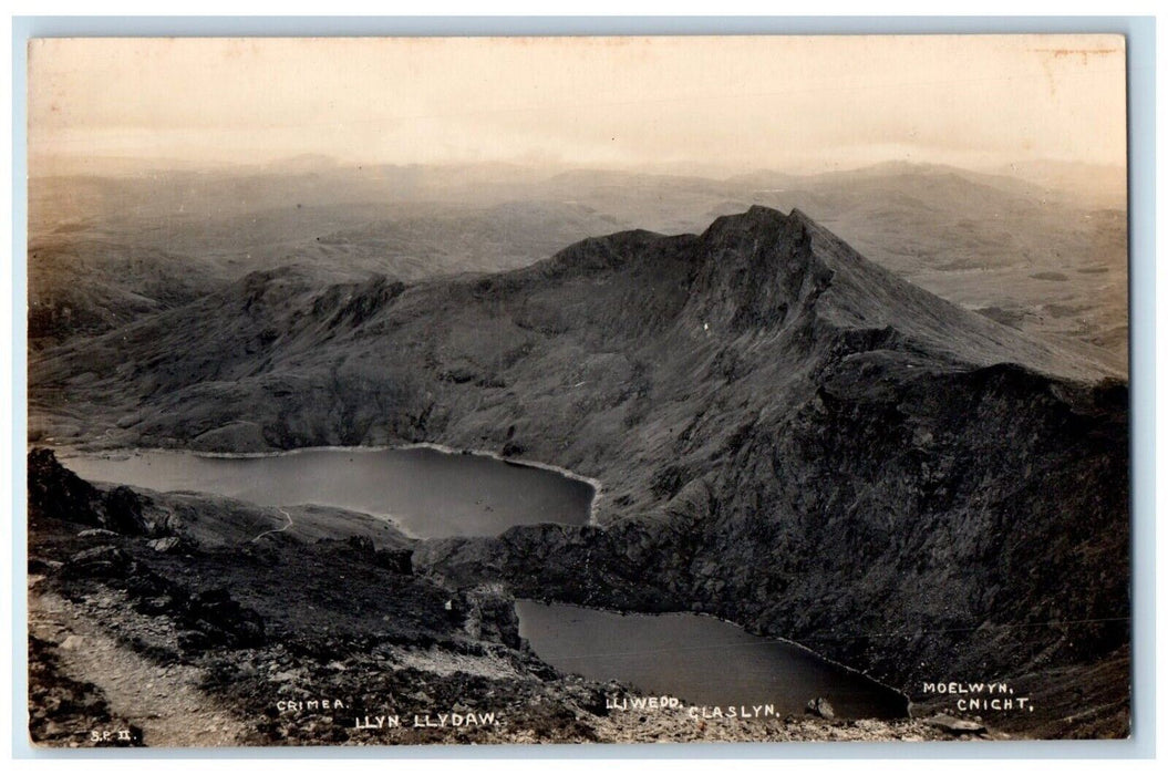 c1910's Bird's Eye View Of CWM Dyli Wales England UK Antique RPPC Photo Postcard