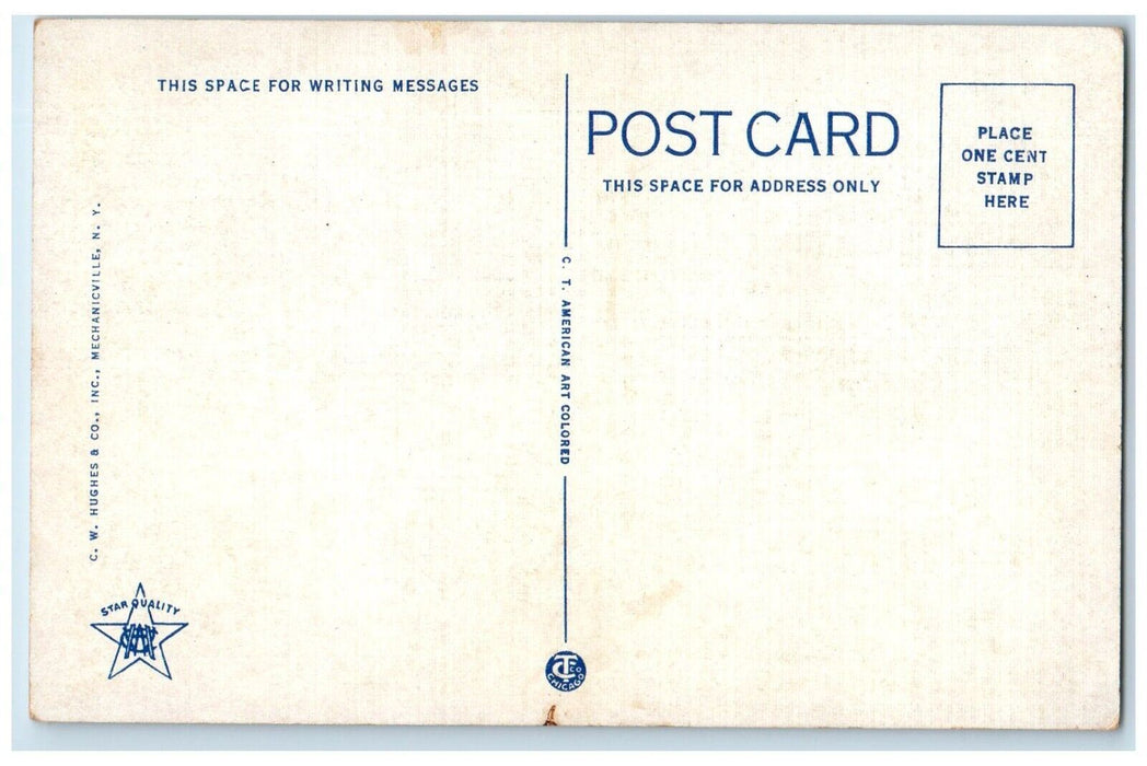 c1940 Biological Laboratory Students Building Smith College Northampton Postcard